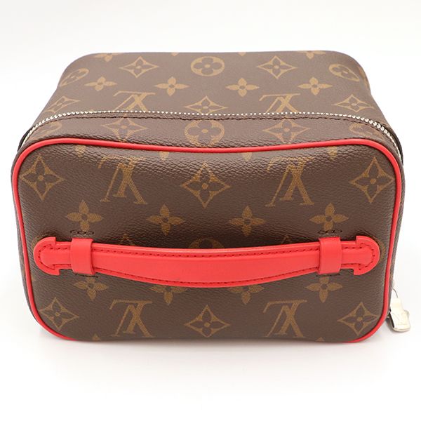 Louis Vuitton Rouge Red Monogram Macassar Nice Mini M44495 Vanity Bag Handbag