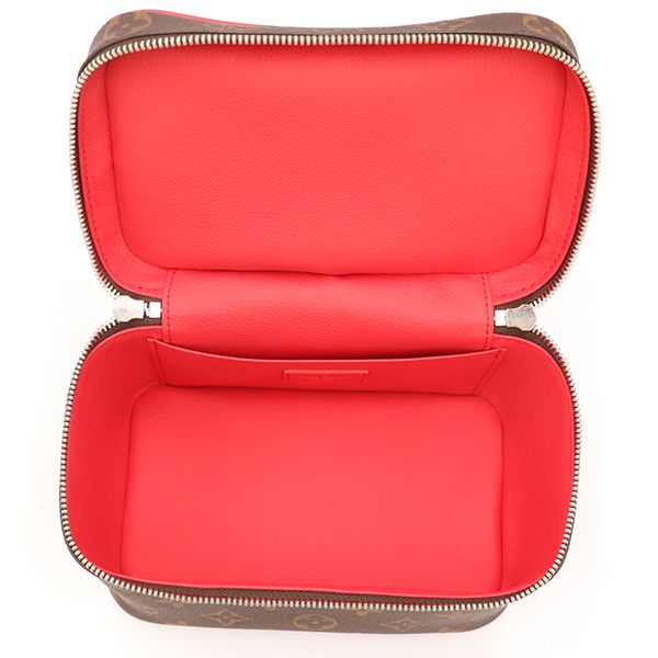 Louis Vuitton Rouge Red Monogram Macassar Nice Mini M44495 Vanity Bag Handbag