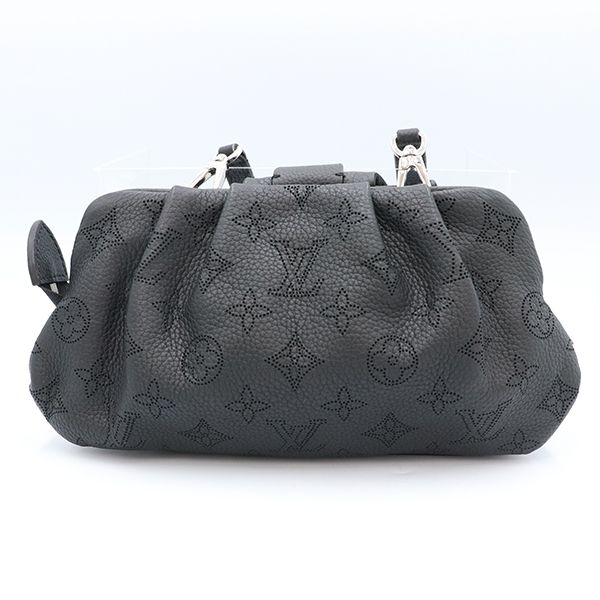 Louis Vuitton Noir Black Mahina Leather Mahina Scala Mini M80093 Shoulder Bag