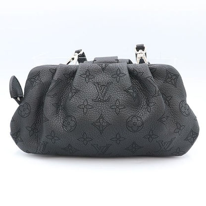 Louis Vuitton Noir Black Mahina Leather Mahina Scala Mini M80093 Shoulder Bag