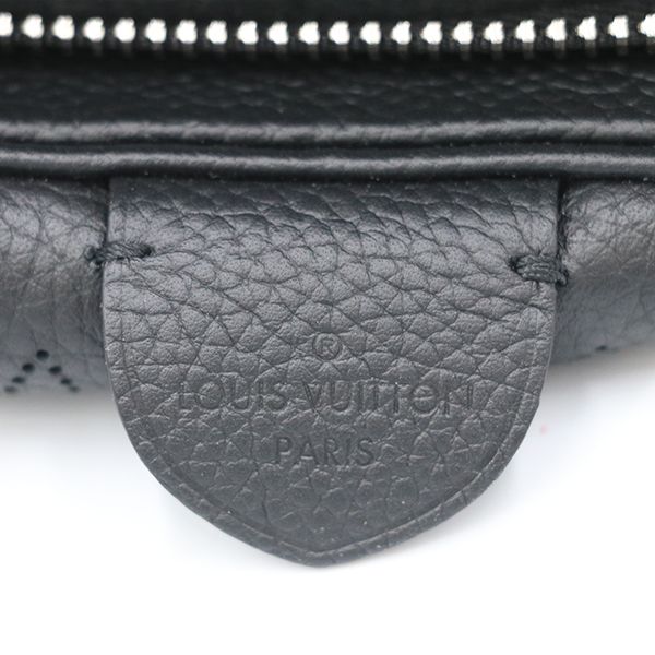 Louis Vuitton Noir Black Mahina Leather Mahina Scala Mini M80093 Shoulder Bag