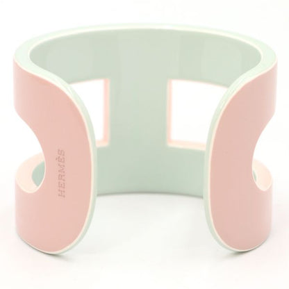 Hermes Lacquerwood Bangle Dull Baby Pink X Dull Blue Box Storage Bag