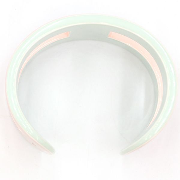 Hermes Lacquerwood Bangle Dull Baby Pink X Dull Blue Box Storage Bag