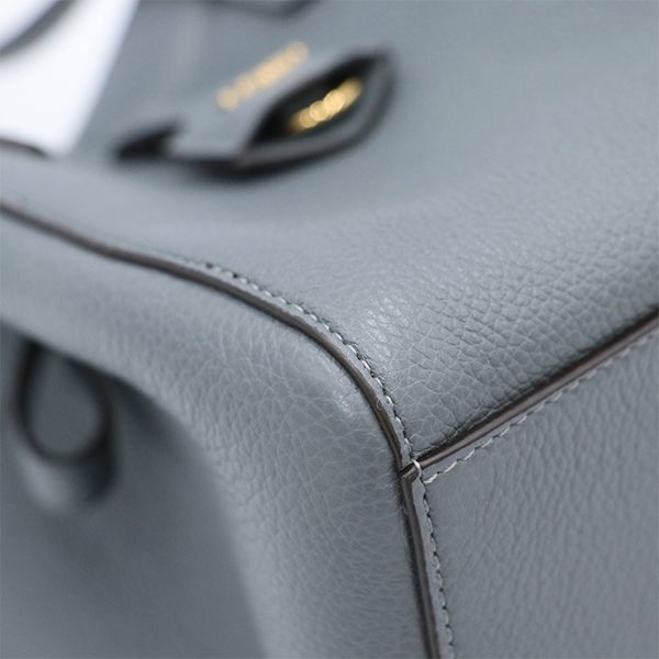 Fendi Blue Grey Leather Origami Mini Shoulder Bag 8bs083 Women 400000180090