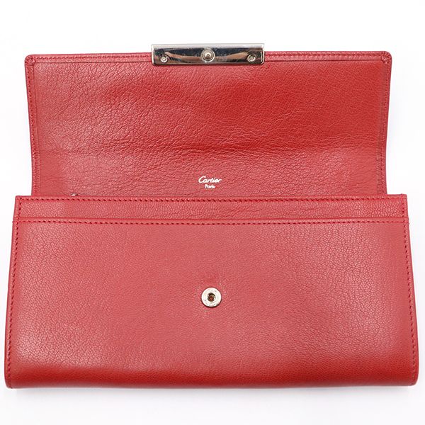 Cartier Bordeaux Leather Love Collection Long Wallet for Women 400001480170