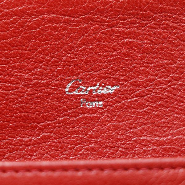 Cartier Bordeaux Leather Love Collection Long Wallet for Women 400001480170