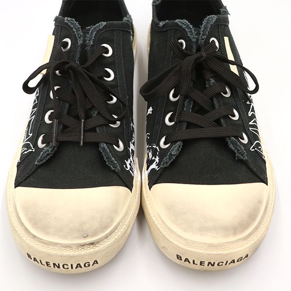 Balenciaga Low Top Sneakers Canvas Size 27.0cm (10.63in) Black Mens