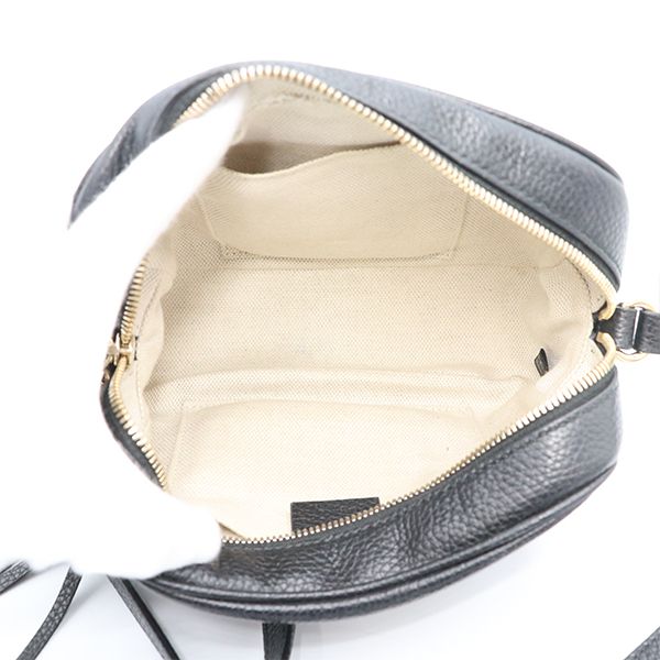 Gucci Black Leather Soho Disco Shoulder Bag 722319 520984 Ladies 4000001801