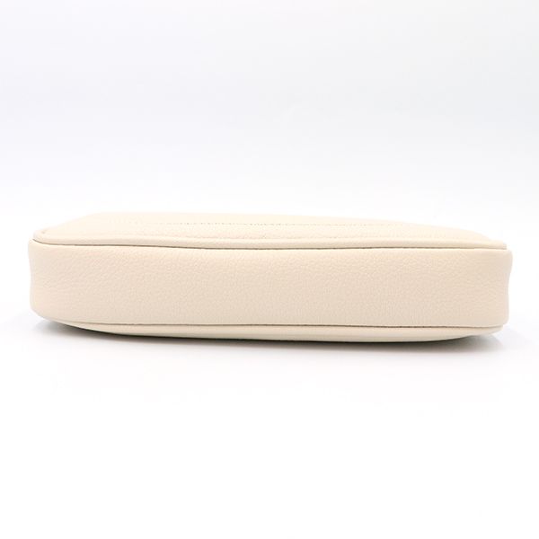 Gucci White Leather Aphrodite GG Marmont 739076 Shoulder Bag Women