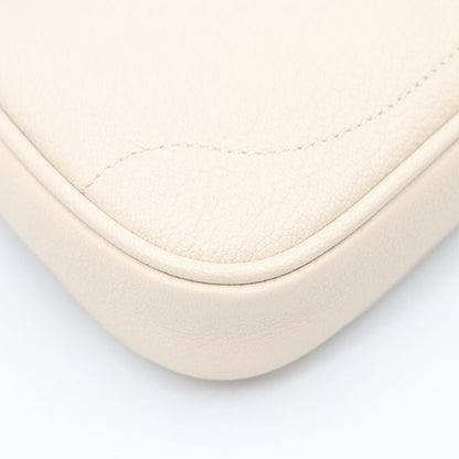 Gucci White Leather Aphrodite GG Marmont 739076 Shoulder Bag Women