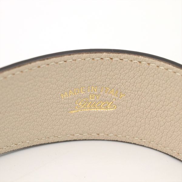 Gucci White Leather Aphrodite GG Marmont 739076 Shoulder Bag Women