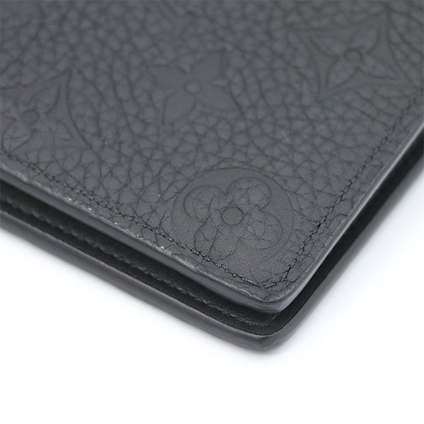 Louis Vuitton Black Monogram Taurillon Leather Portefeuille Blazer M69038 Long