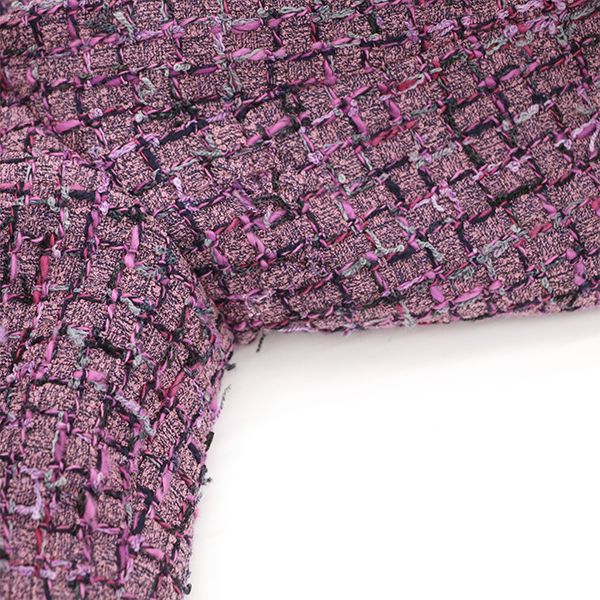 Chanel Tweed Jacket Silk Lined Pinkish Size 38 4000065800905448