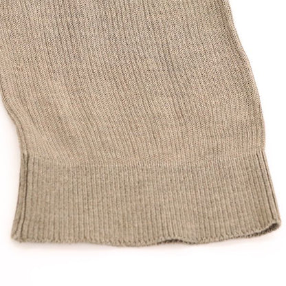 Gucci Long Sleeve Round Neck Silk Cut and Sewn Top 100% Grey Silk Indicated