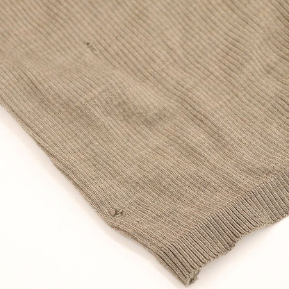 Gucci Long Sleeve Round Neck Silk Cut and Sewn Top 100% Grey Silk Indicated