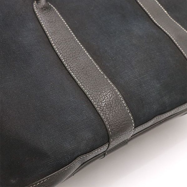 Hermes Black Canvas Scuff Zipper Garden Party PM Tote Bag Unisex 4000001801