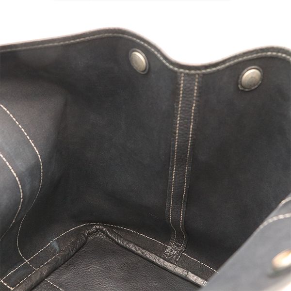 Hermes Black Canvas Scuff Zipper Garden Party PM Tote Bag Unisex 4000001801