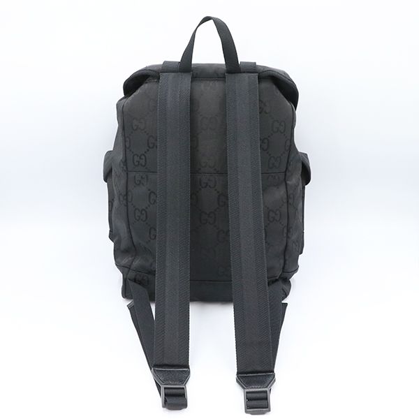 Gucci GG Pattern Black Nylon Rucksack Backpack 626160 520981 Unisex