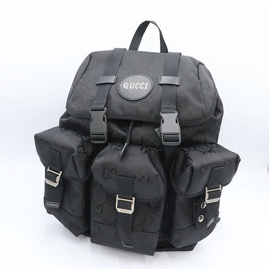 Gucci GG Pattern Black Nylon Rucksack Backpack 626160 520981 Unisex