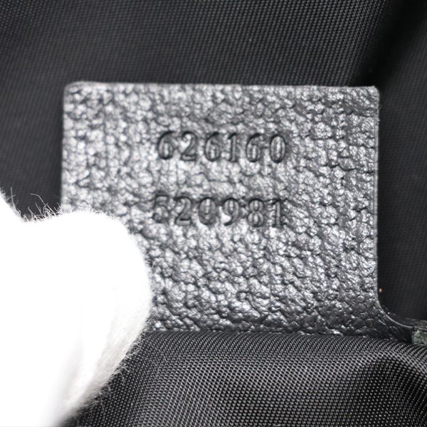 Gucci GG Pattern Black Nylon Rucksack Backpack 626160 520981 Unisex