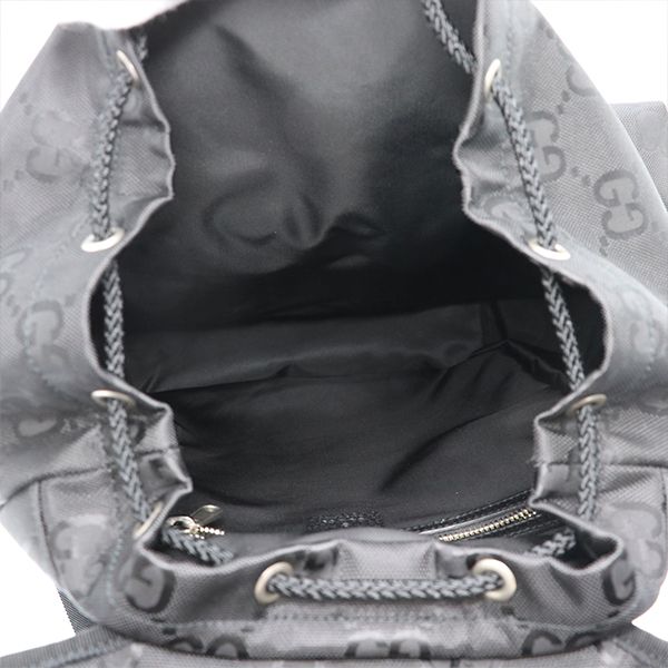 Gucci GG Pattern Black Nylon Rucksack Backpack 626160 520981 Unisex