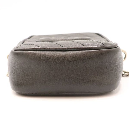 Gucci Black Leather GG Chain Shoulder Bag 760315 Women's 4000001801004229