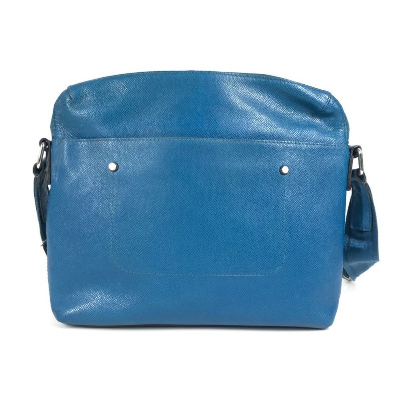Louis Vuitton Shoulder Bag Grigori Messenger PM M30235 Taiga Leather Blue