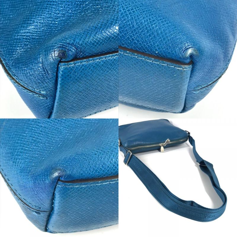 Louis Vuitton Shoulder Bag Grigori Messenger PM M30235 Taiga Leather Blue