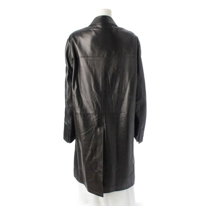 Prada Fw1998 Leather Velcro Long Archive Coat Black 50
