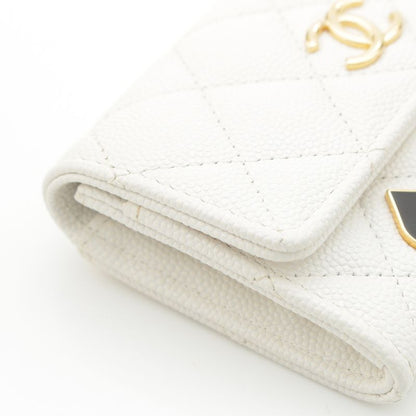 Chanel Caviar Skin Coco Mark Matelasse Heart Spade Trump Card Case Coin Case