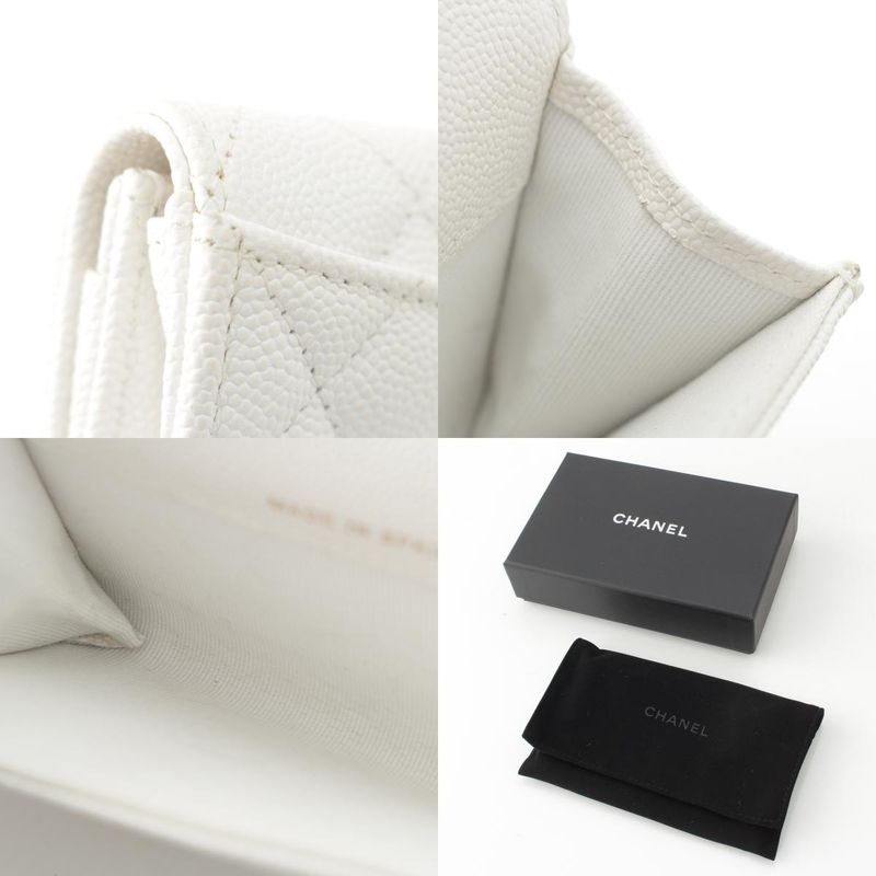 Chanel Caviar Skin Coco Mark Matelasse Heart Spade Trump Card Case Coin Case