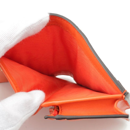 Gucci Leather Ggmatelasse Compact Wallet Fold Wallet 723786 Orange