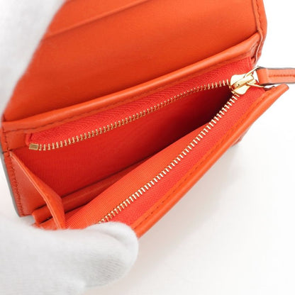 Gucci Leather Ggmatelasse Compact Wallet Fold Wallet 723786 Orange
