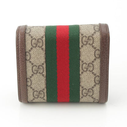 Gucci Ophidia PVC X Leather GG Supreme Ggcompact Wallet Bifold Wallet 598662