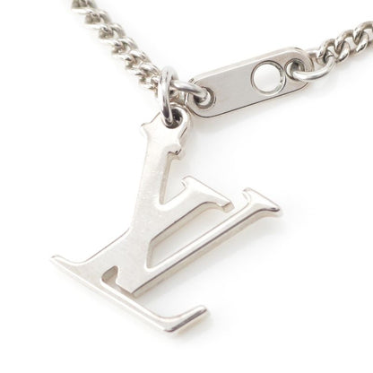 Louis Vuitton Monogram Eclipse Collier Charm Necklace Accessory M63641 Silver