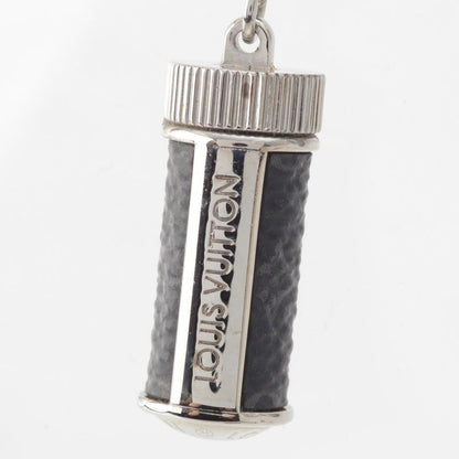 Louis Vuitton Monogram Eclipse Collier Charm Necklace Accessory M63641 Silver