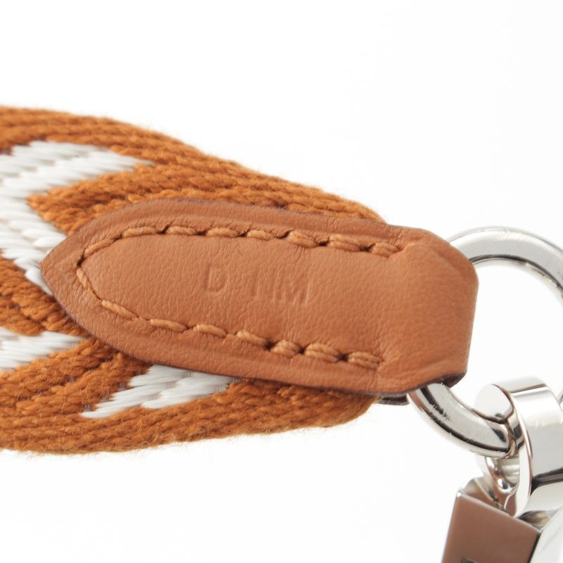 Hermes Bandouliere Sangle Zigzag Shoulder Strap Stamped D Gold Ecru