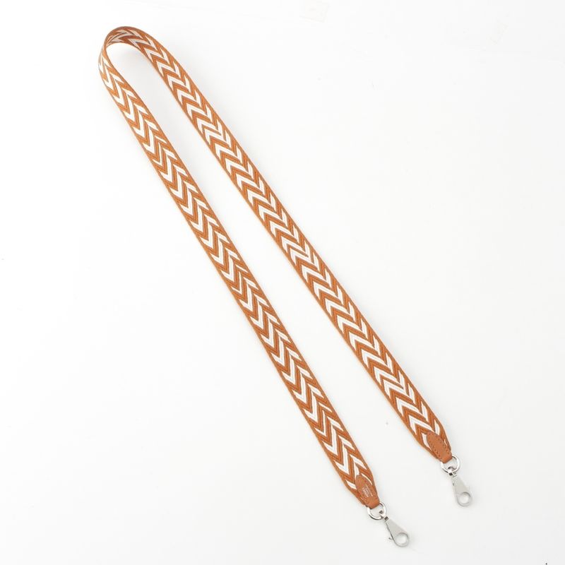 Hermes Bandouliere Sangle Zigzag Shoulder Strap Stamped D Gold Ecru