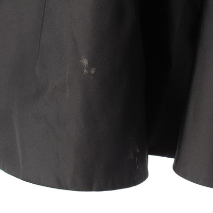 Prada 23 Re Nylon Triangle Logo Flared Long Skirt Bottoms 21x925 Black 36