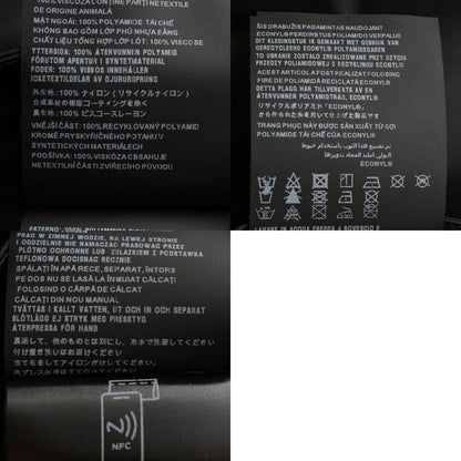 Prada 23 Re Nylon Triangle Logo Flared Long Skirt Bottoms 21x925 Black 36