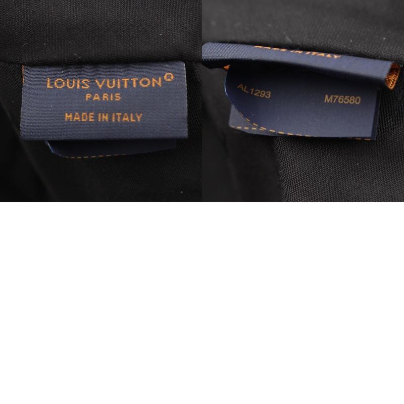 Louis Vuitton Leather Monogram Shadow Baseball Hat Cap M76580 Black