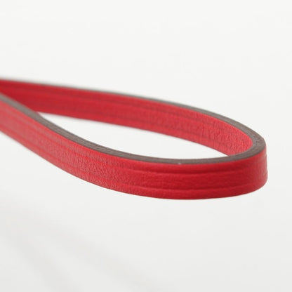 Hermes 24 Leather Years Gift Clochette Key Ring Charm Swift Key Ring Red