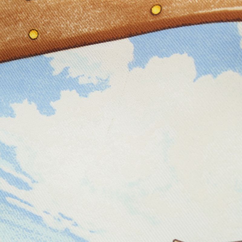 Hermes Carre 90 Vive le Vent Wind Blow Silk Ship Nautical Scarf Navy Multicolor