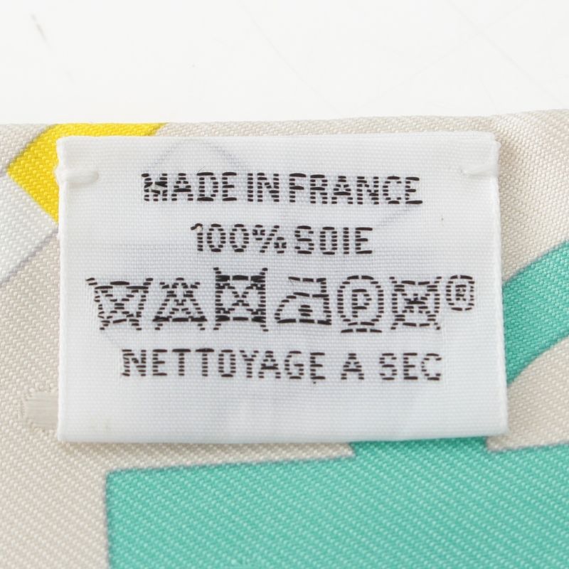 Hermes Twilly Bouclerie Moderne Modern Buckle Silk Scarf Multicolor