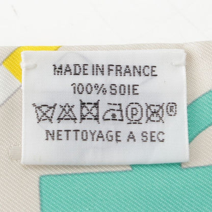 Hermes Twilly Bouclerie Moderne Modern Buckle Silk Scarf Multicolor