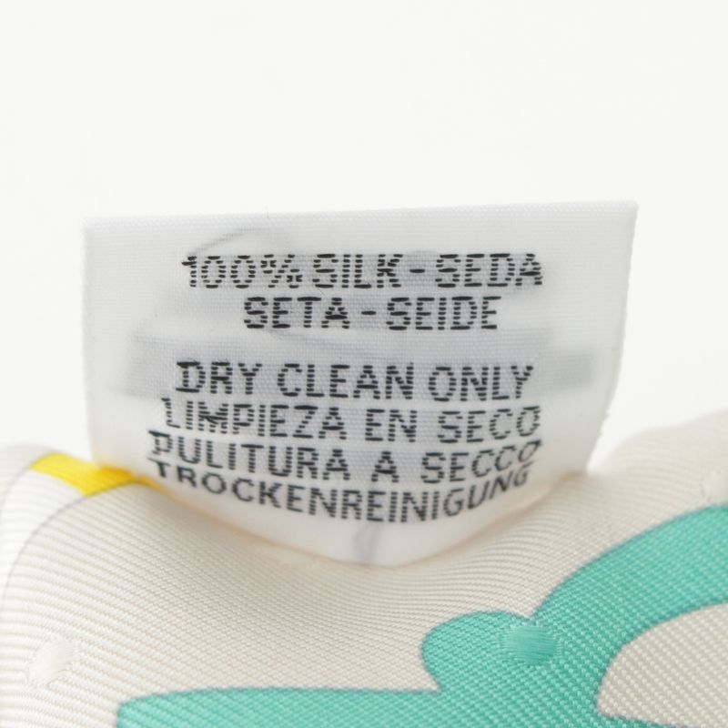 Hermes Twilly Bouclerie Moderne Modern Buckle Silk Scarf Multicolor