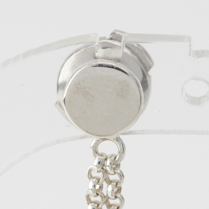 Hermes Exlibris PM Ag925 Au750pg Earrings Accessories Silver 6.5g