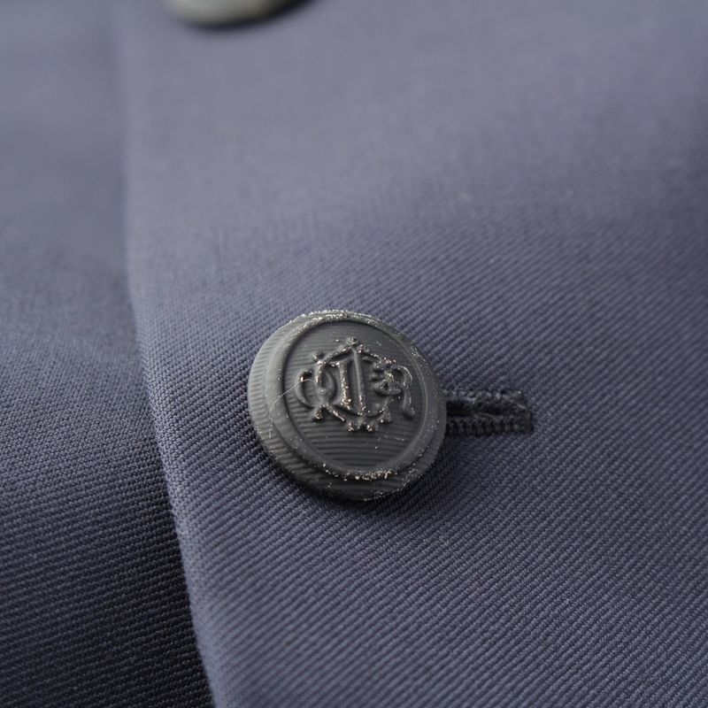 Dior Wool Cupro Single Tailored Jacket Top 433c222d2200 Navy 46