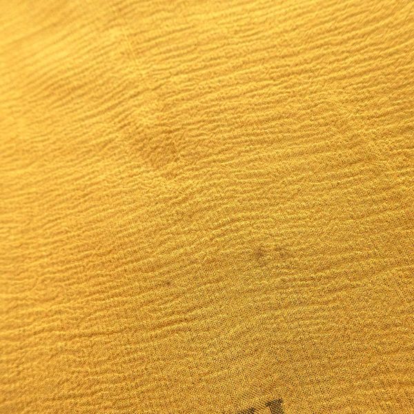 Hermes Shawl Margiela Period H Dot Silk Ocher Yellow Reversible Vintage Hermes