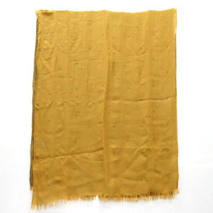 Hermes Shawl Margiela Period H Dot Silk Ocher Yellow Reversible Vintage Hermes